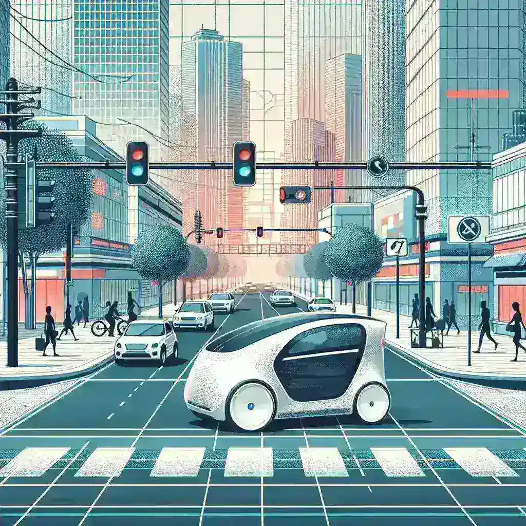 "Mobil listrik otonom yang diuji coba di jalan umum di Indonesia, dalam konteks aturan resmi yang disiapkan oleh Kemenhub untuk meningkatkan teknologi transportasi berkelanjutan."